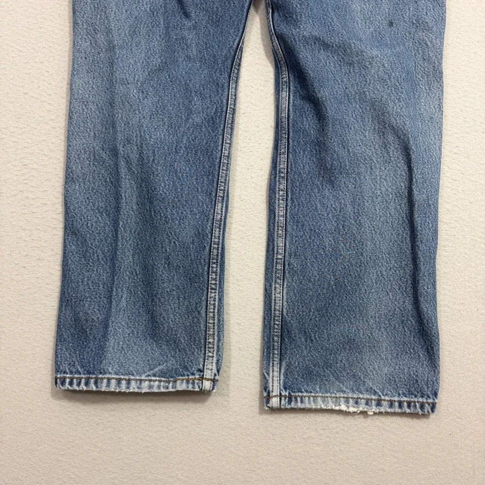 Vintage Levis 505 Regular Fit Jeans Mens 40x32 Blue Faded Denim Straight Leg y2k
